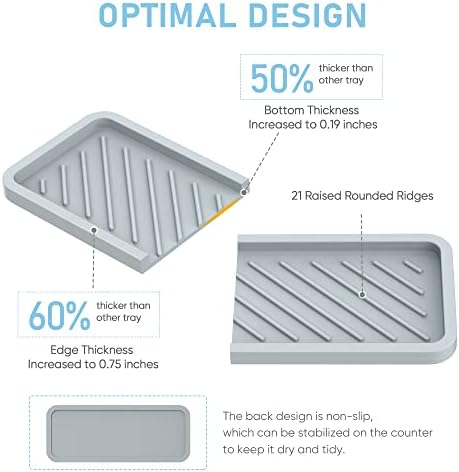 EG-SIPRO Extra Large 12 Silicone Sink Tray Organizer 1