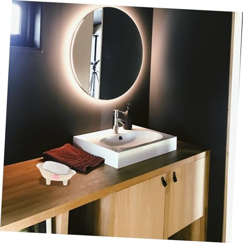 Bathtub Shaped Soap Dish Cute Design with Drain