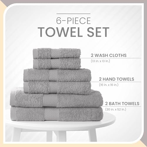 Martex 6-Piece Luxury 100 Cotton Towel Set 1