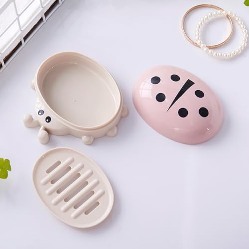 Self Draining Soap Holder with Ladybug Design