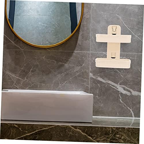 WOONEKY Wall Adhesive Double Layer Soap Holder