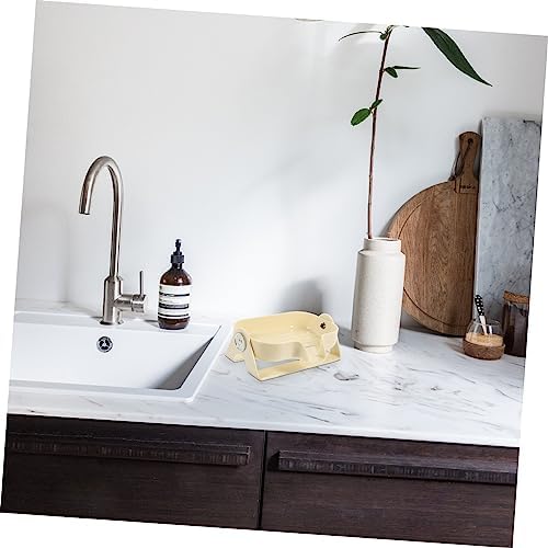 WOONEKY Self-Draining Soap Dish Holder for Bathroom and Kitchen Use 1