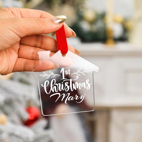 Jasilon Personalized 1st Christmas Baby Ornament