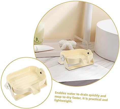 Self Draining Soap Dish Holder with Modern Style