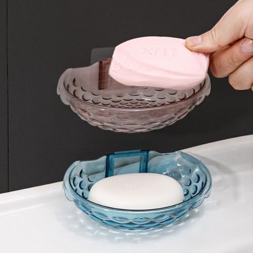 Wall Mounted Soap Holder with Wall Hook - Grey