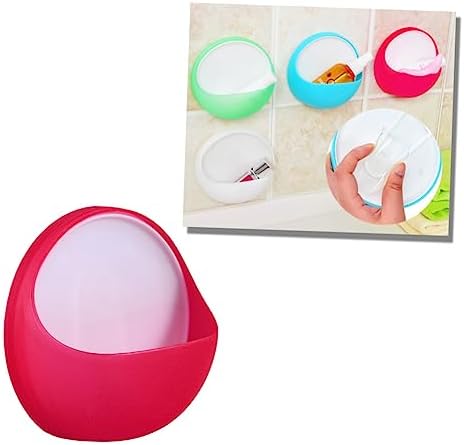 Wall-Mounted Suction Cup Soap Holder for Bathroom Sink