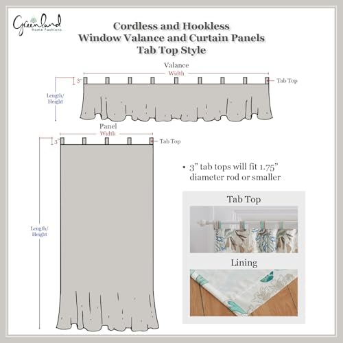 Greenland Home Antique Chic Cotton Valance 21x84 Inch