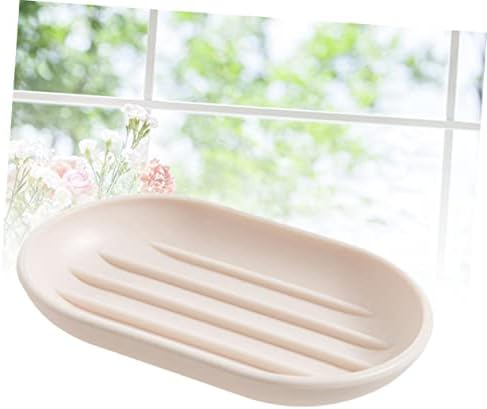 PRETYZOOM Oval Soap Box for Bathroom with Drainage