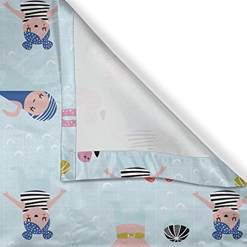 Ambesonne Summer Valance Tier Curtain 3 pcs Set