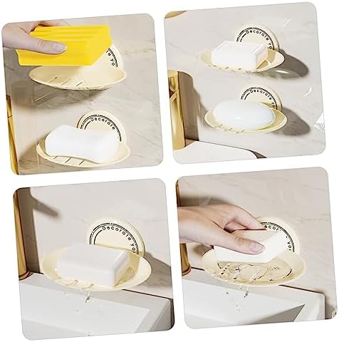 BRIGHTFUFU 2-Piece Abs Soap Holder Wall Mount