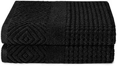 TexereSilk Organic Cotton Diamond Jacquard Towel Set