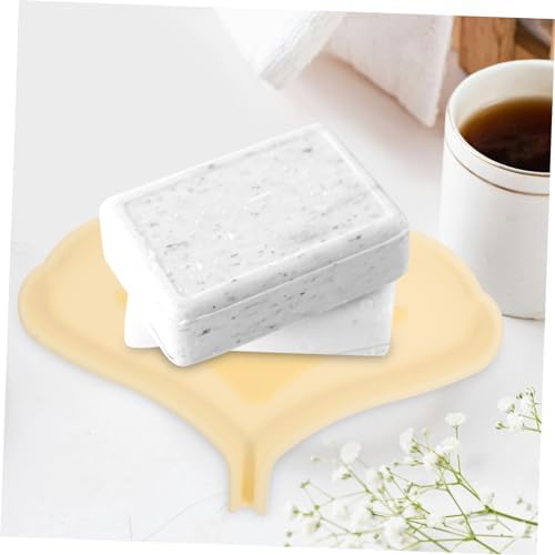 MAGICLULU Silicone Leaf Soap Holder Self Draining