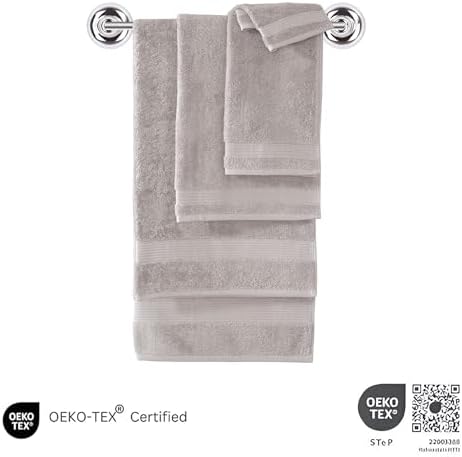 Classic Turkish Towels 6 Piece Set - Light Grey