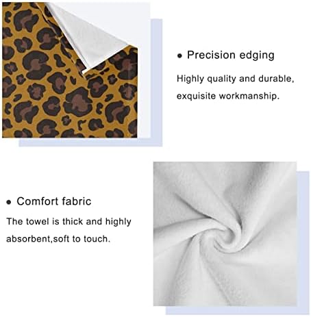 Susiyo 3-Piece Towel Set Leopard Skin Pattern