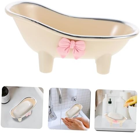 Hemobllo Bathtub Shape Soap Dish Decorative Holder