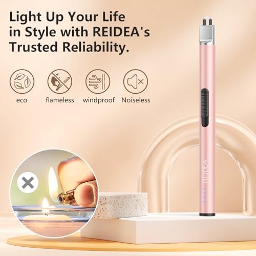 REIDEA S4 Pro Flameless Windproof Electric Lighter with LED Indicator
