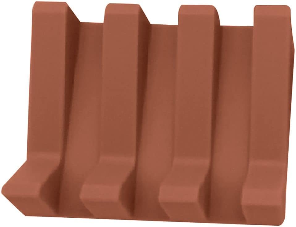 Silicone Soap Dish with Self Draining Waterfall Design