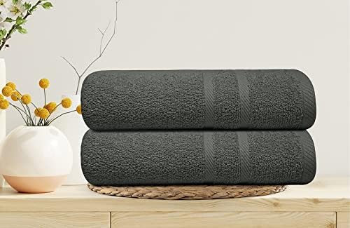Looperry 6 Pack Small Bath Towel Set - Charcoal Grey 1