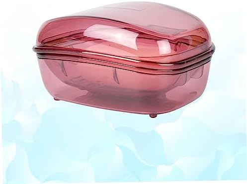Amosfun Covered Plastic Soap Dish Holder