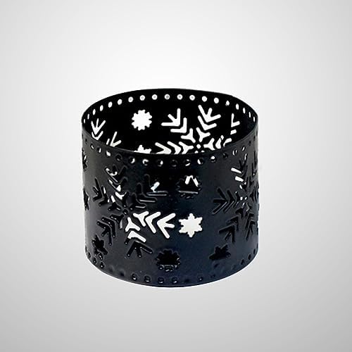 CHILDWEET Iron Snowflake Candle Holder Desk Accessory