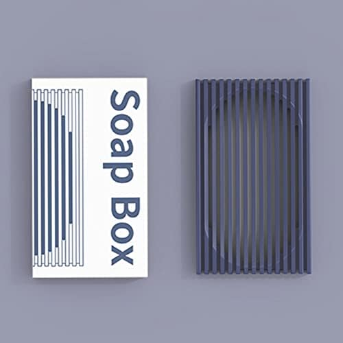 Soap Storage Box with Drainage Slots for Home Bathroom Kitchen