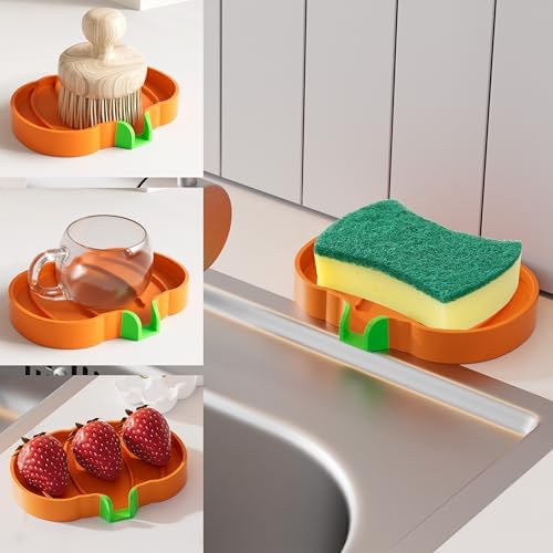 Eewudwok Silicone Self Draining Soap Dish 2pcs