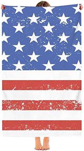 SUNUAN American Flag Beach Towel 52x33