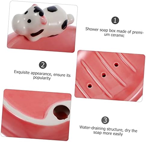 ABOOFAN Cute Soap Dish with Drainage 1