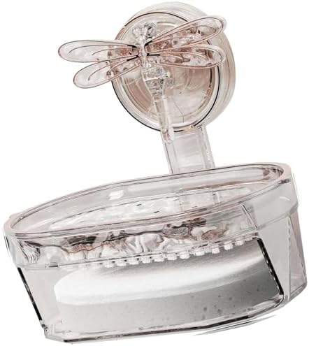 Dragonfly Suction Cup Soap Dish Holder for Shower and Sink