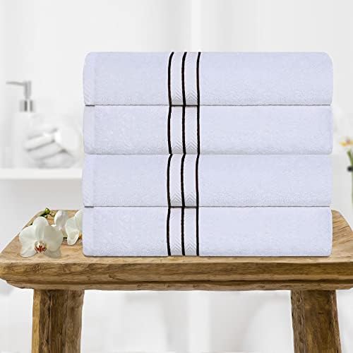 Superior Turkish Cotton Ultra-Plush Bath Towel Set of 4 1