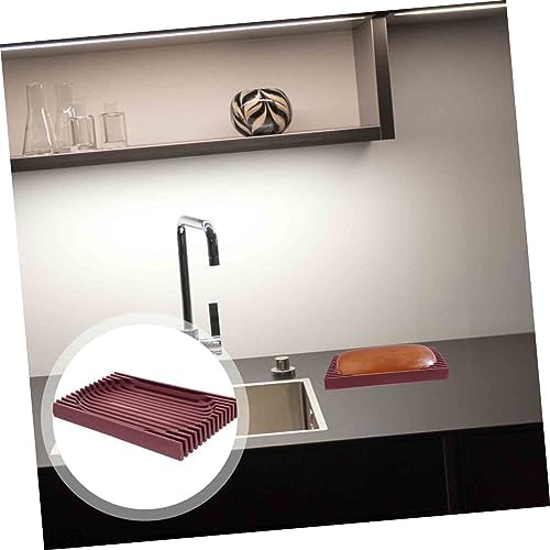 FOYTOKI Sturdy Acrylic Soap Holder for Bathroom Kitchen