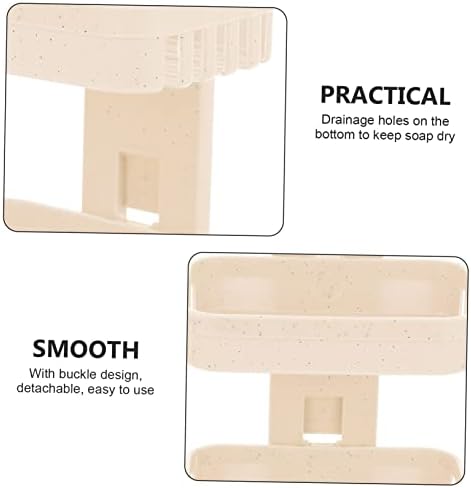 Happyyami Double Layer Wall Mount Soap Holder