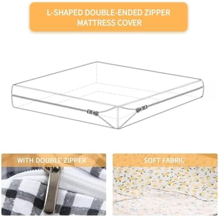 Soft Japanese Futon Mattress Cover with Zipper and Dustproof Lining