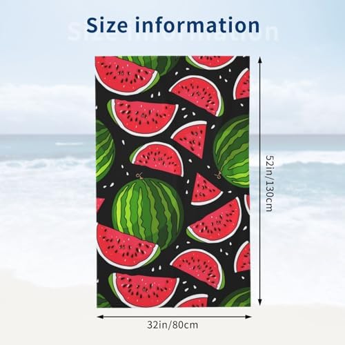 VOOHDDY Microfiber Watermelon Beach Towel