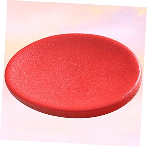 COSMEVIVI 1pc Ceramic Soap Dish Holder for Bar Red Bathroom Organizer