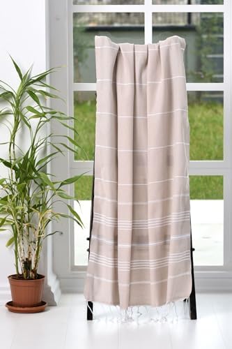 YENGAS Turkish Beach Towel XXL 37x70 Inch