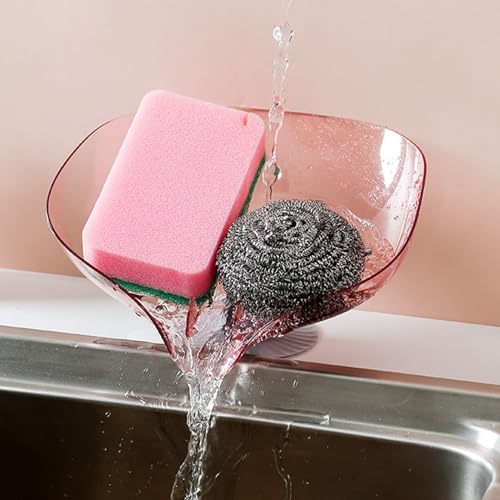 Roseate Soap Holder with Suction Cup for Shower and Kitchen