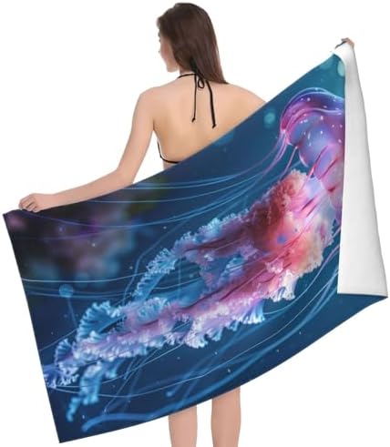 VANZEV Jellyfish Beach Towel - Quick Dry Microfiber