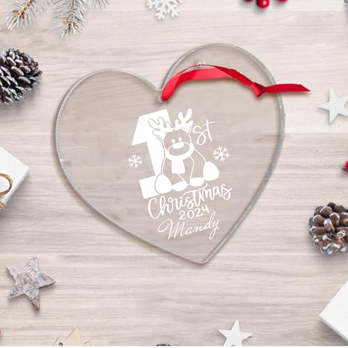 Jasilon Personalized Baby First Christmas Ornament 1