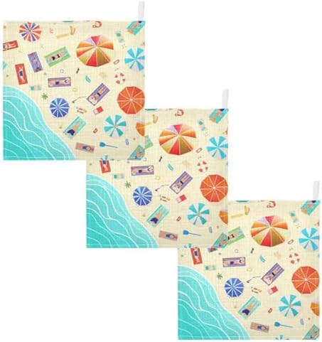 STAYTOP Beach Towels 3 Pack Cotton Wash Cloths for Baby