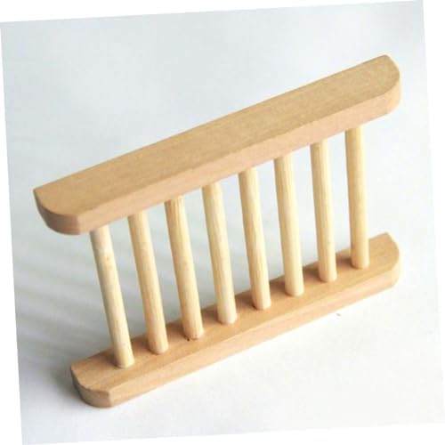 2 Pack Natural Wood Soap Tray Holder for Bathroom Kitchen