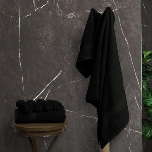 Avalon Towels Luxury 8-Piece Set Black