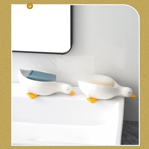 Cute Cartoon Duck Soap Dish with Open Design 1