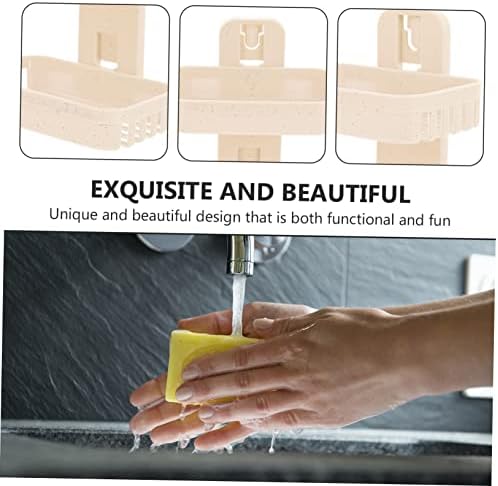 Double Layer Wall Mounted Soap Dish 2-Tier Suction Cup Holder