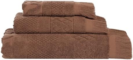Superior Cotton 3-Piece Towel Set Chocolate