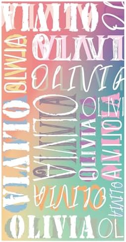 Personalized Beach Towels for Kids - Custom Monogram Name