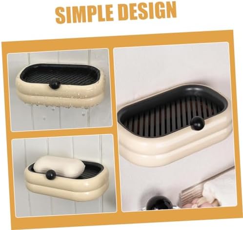 Self-Adhesive Double Soap Holder for Bathroom and Kitchen