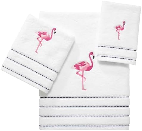 IZOD Bath Towel Set of 2 Flamingo Collection