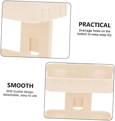 HAKIDZEL 2-Tier Wall-Mounted Soap Holder