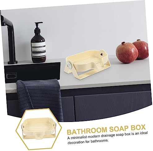 Bebemoko Self-Draining Soap Dish for Bathroom Kitchen Laundry